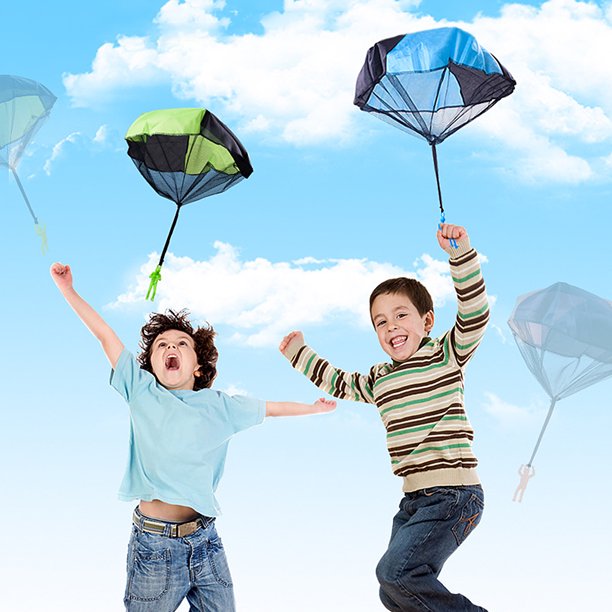 Muñeco con Paracaídas Juego al Aire Libre en Colores