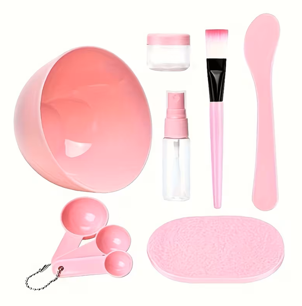 Set para preparar mascarillas faciales 9pcs