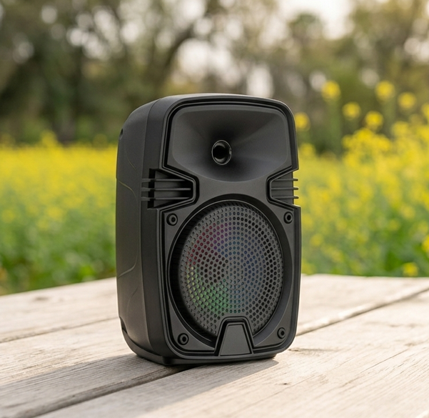 Parlante Bluetooth con luces led 3 pulgadas