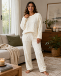 Pijama Dos Piezas Plush Blanco
