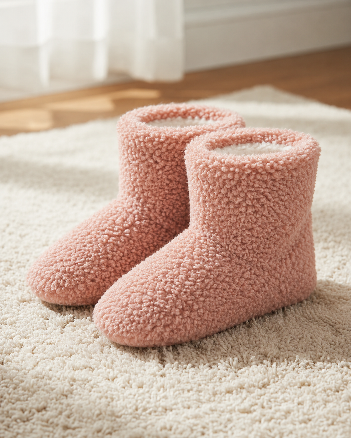 Pantuflas Botita con Interior de Corderito