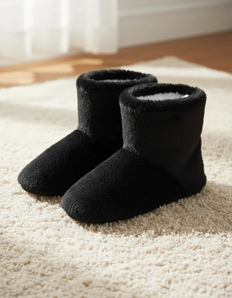 Pantuflas Botita con Interior de Corderito