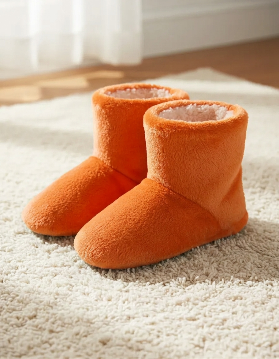 Pantuflas Botita con Interior de Corderito