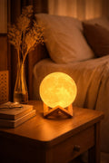 Lámpara luz de luna con base