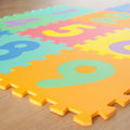 Alfombra infantil con números x10unidades 30x30x0.8cm