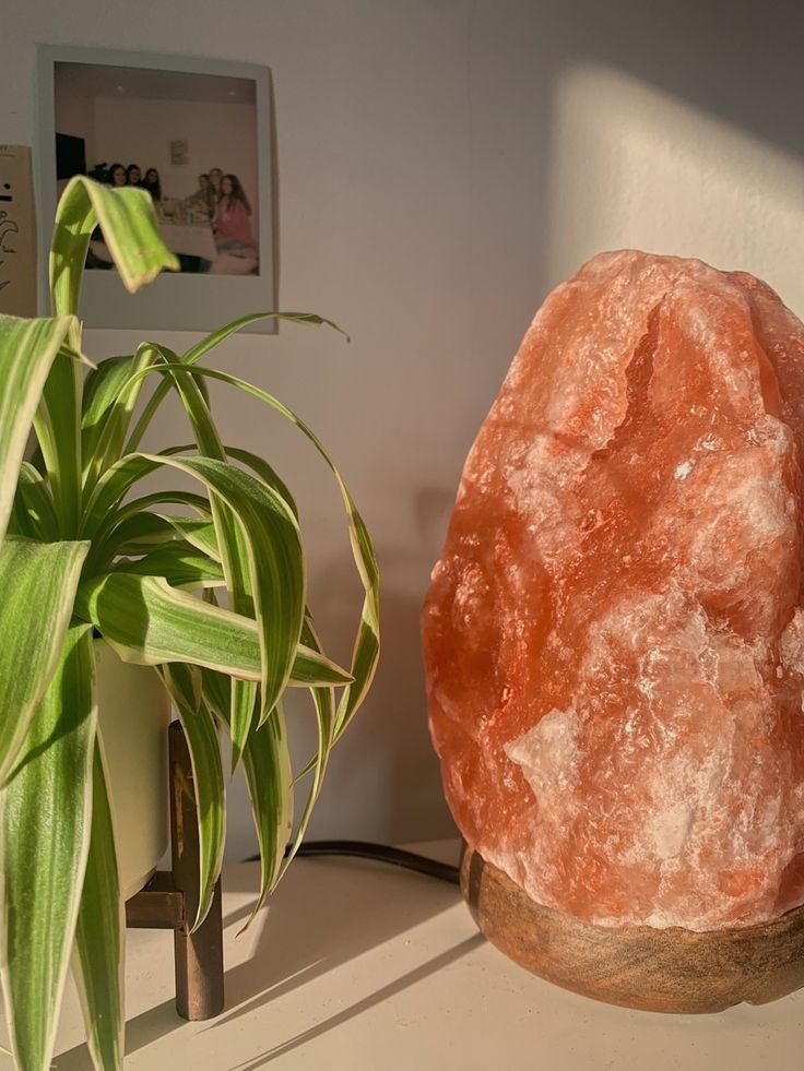 Lámpara de Sal del Himalaya con Dimmer Regulable