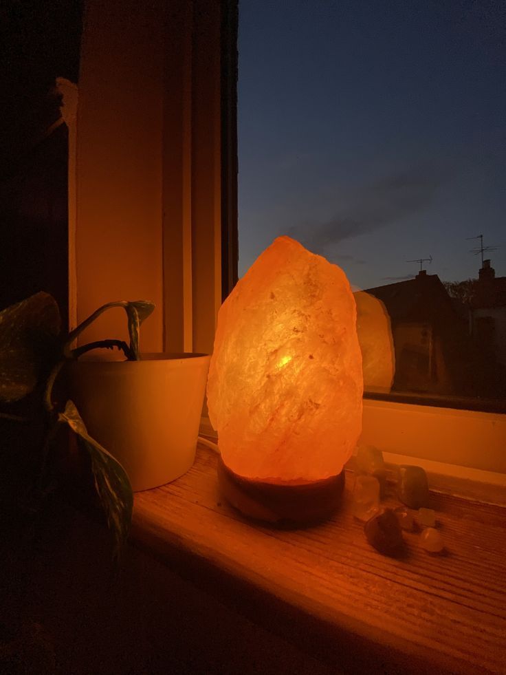 Lámpara de Sal del Himalaya con Dimmer Regulable