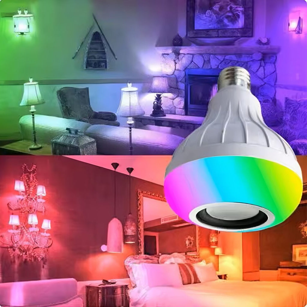 Lampara RGB Bluetooth con Parlante y Control Remoto